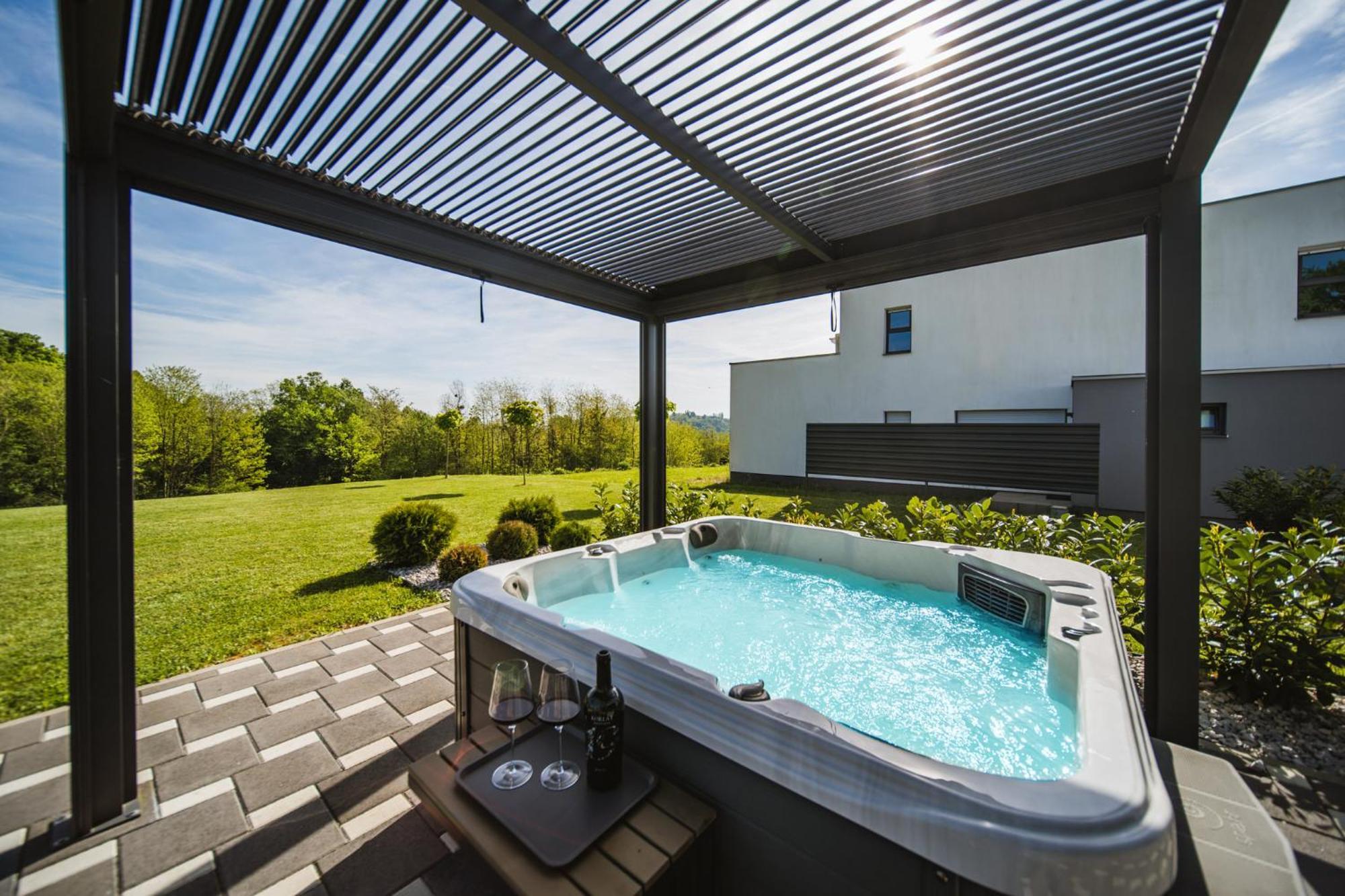 K Relax Place, Varazdinske Toplice, Modern Home With Sauna, Jacuzzi, Wifi Экстерьер фото